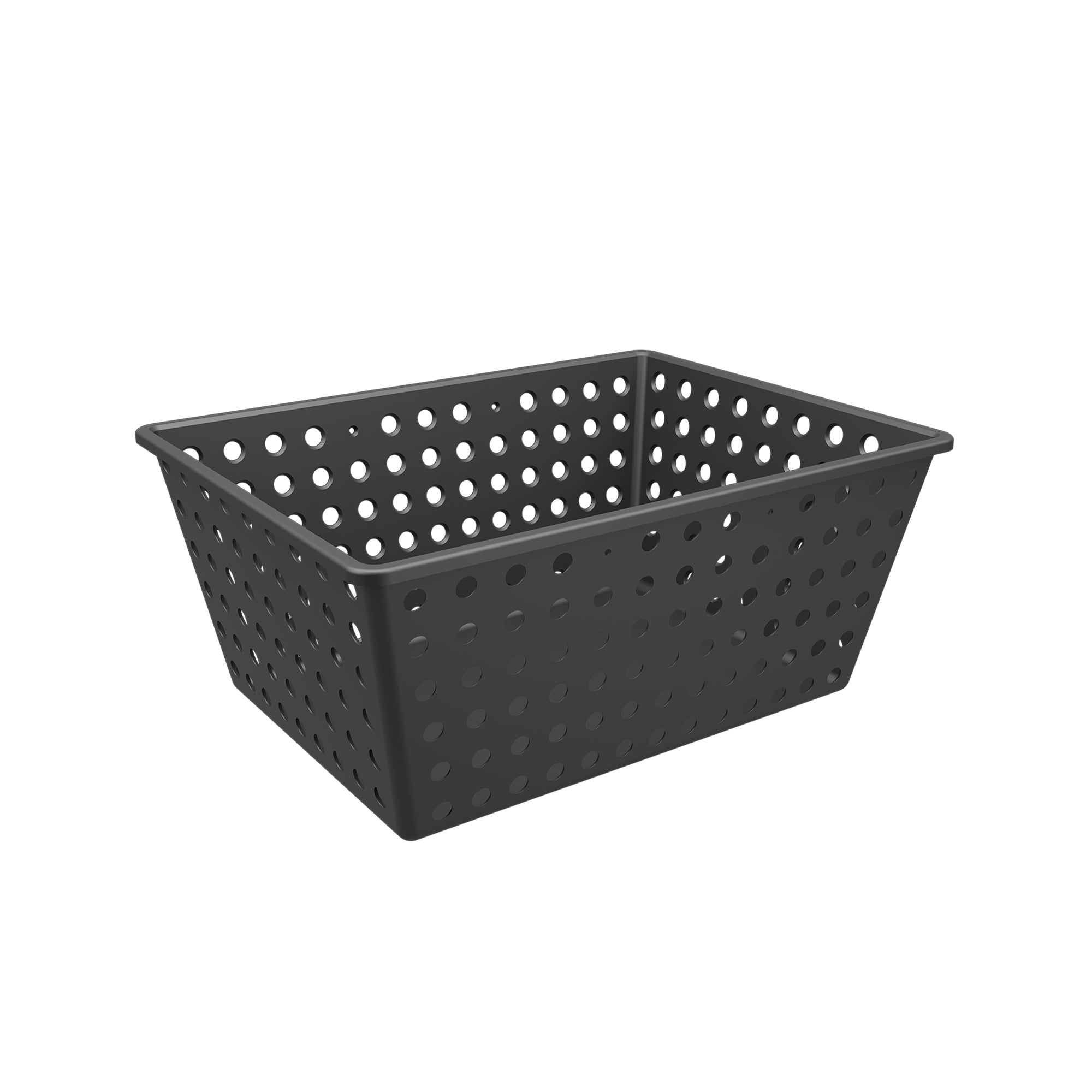 Coza Plastic Basket Black   12,9 L  39 X 30 X 16,8 cm Organizer Made in Brazil