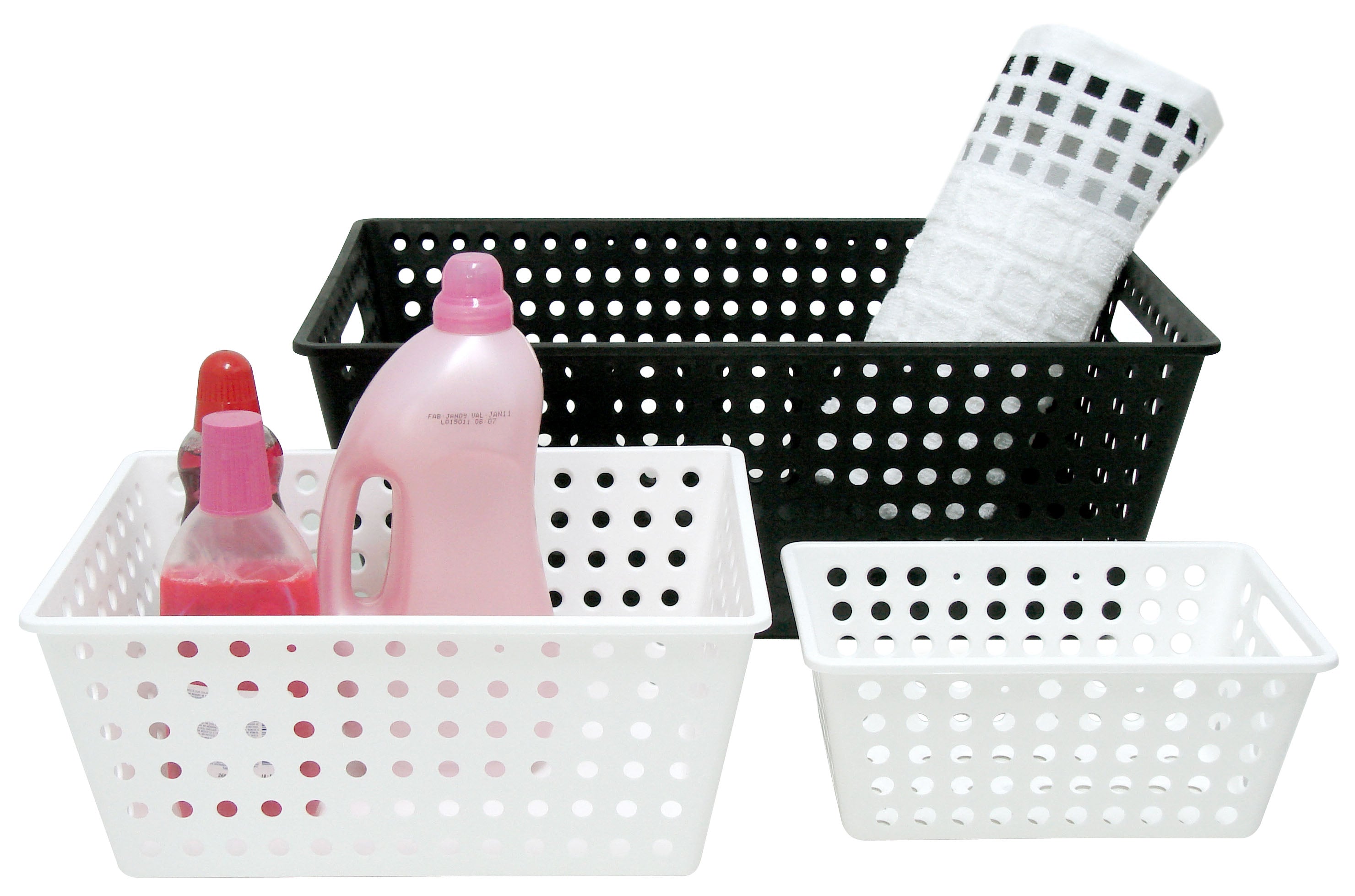 Coza Plastic Basket   1,2  L  18,6 X 14,2 X 8,6 cm Organizer Made in Brazil