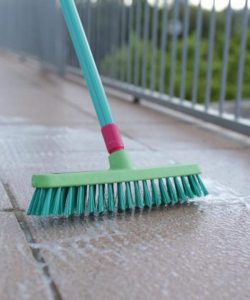 Bettanin Scrub Broom  for cleaning outdoor environments and rough floors -  Strong Iron Handle Made in Brazil