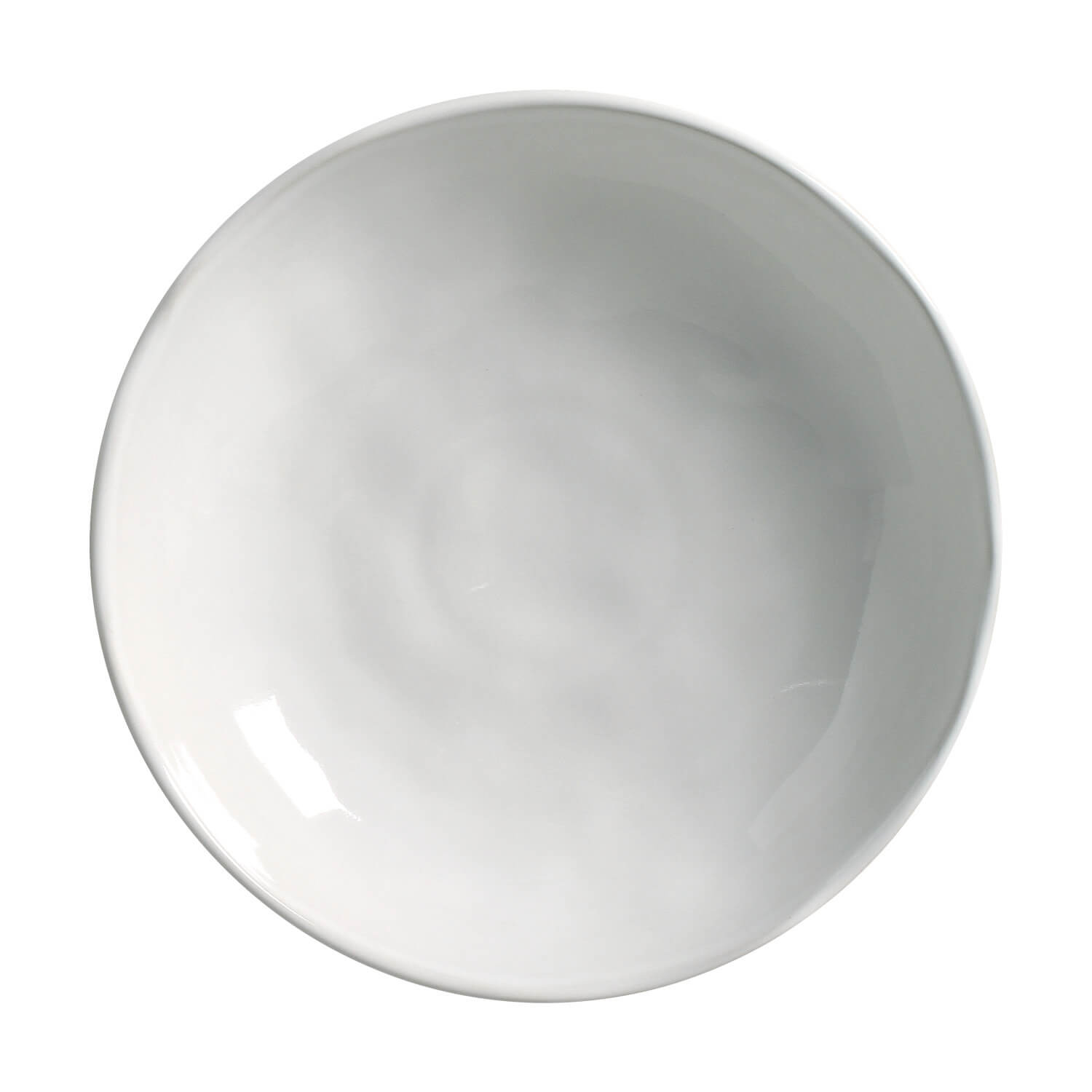 Bowl Stoneware 22.5 cm 830 ml New White Colour Bio Shape  Made in Brazil   Ceramic  Porto Brasil Make a Set