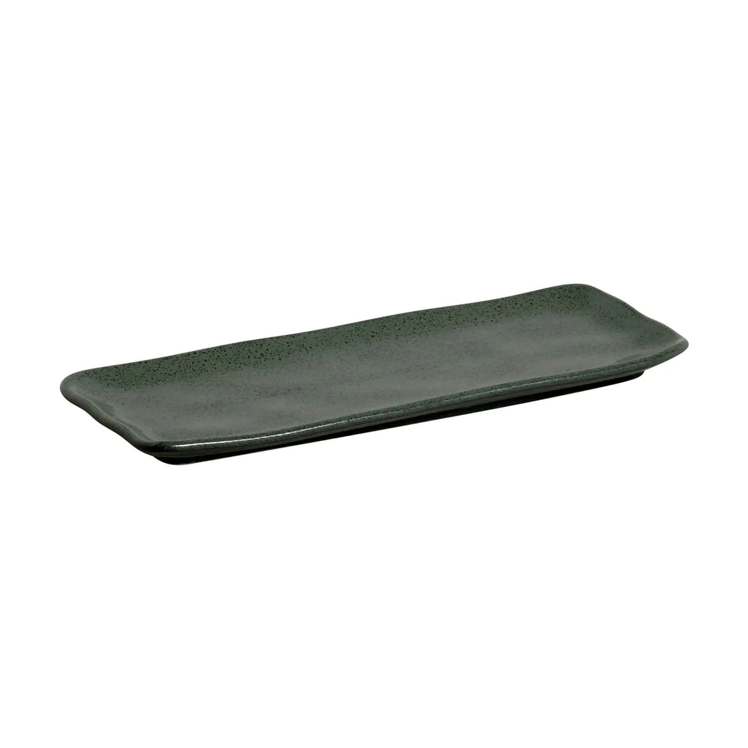 Platter Tray Stoneware 33 cm x 13 cm  Greenery Colour Made in Brazil Organic Shape Porto Brasil Ceramic Make a Set