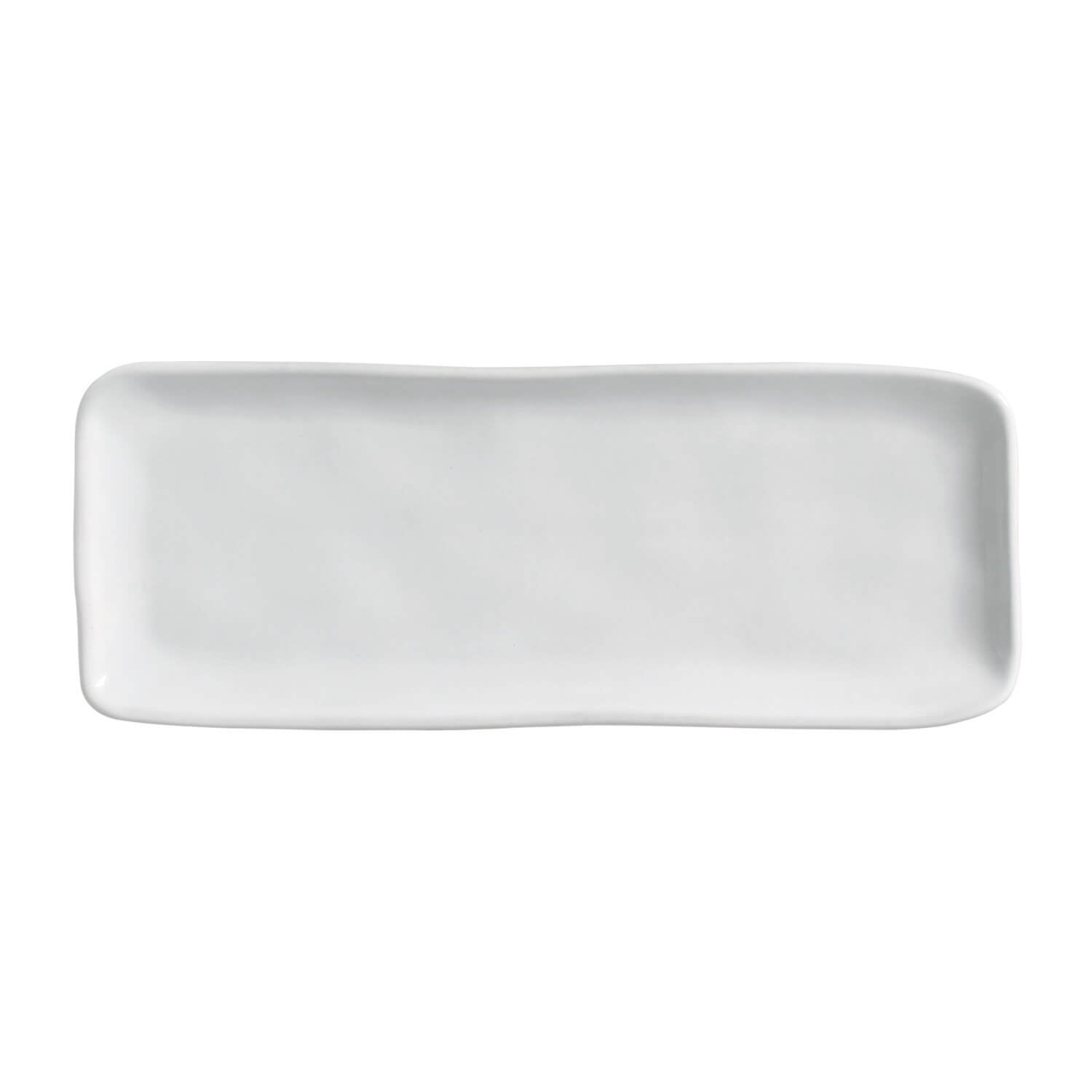 Platter Tray Stoneware 33 cm x 13 cm  New White  Colour Made in Brazil Organic Shape Porto Brasil Ceramic Make a Set