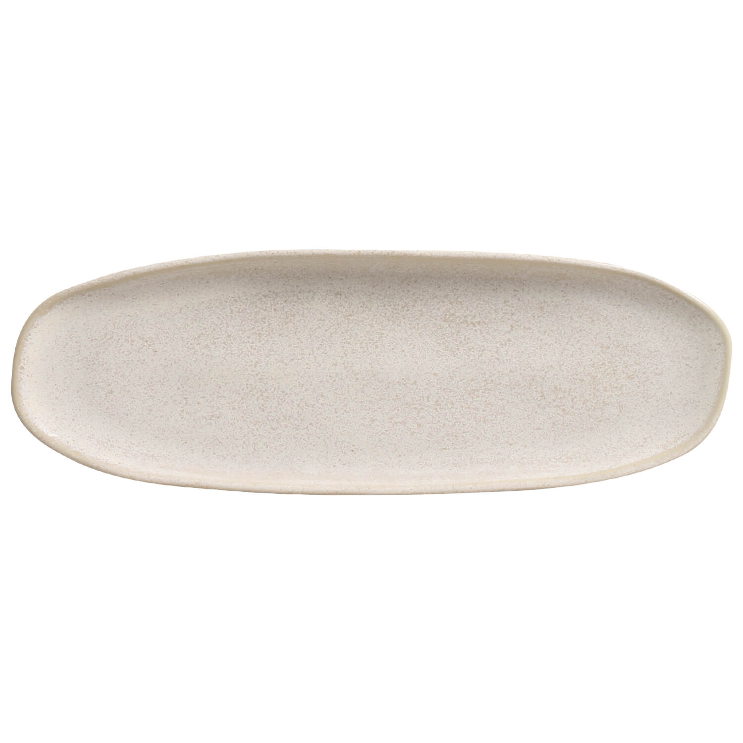 Platter Tray Oval  Stoneware 36 cm x 13 cm Latte Colour Made in Brazil Organic Shape Porto Brasil Ceramic Make a Set