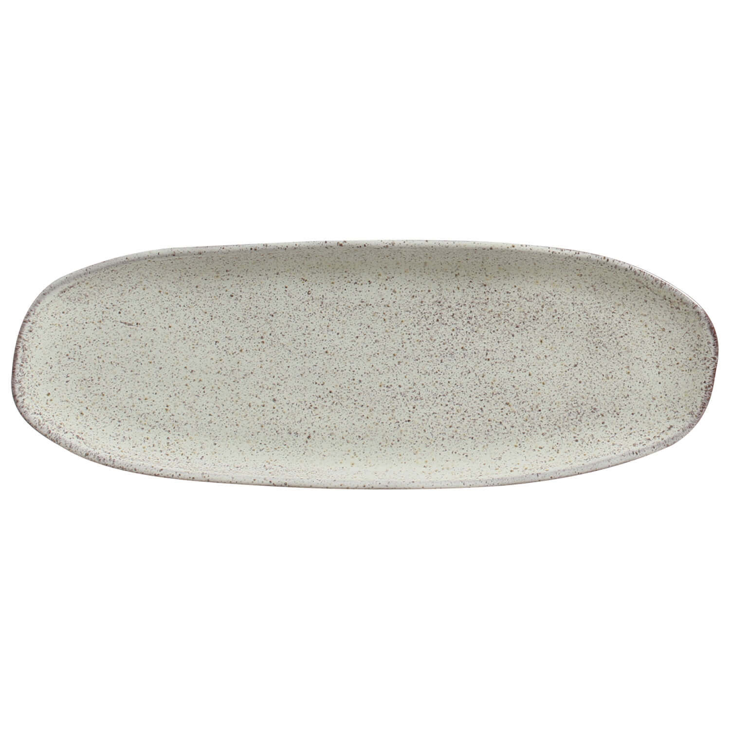 Platter Tray Oval  Stoneware 36 cm x 13 cm Pistache  Colour Made in Brazil Organic Shape Porto Brasil Ceramic Make a Set