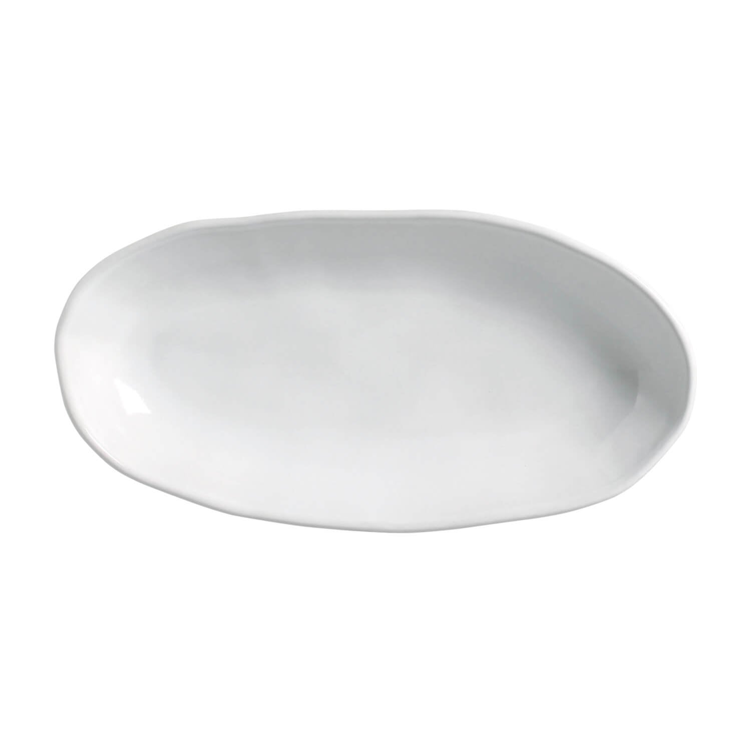 Platter Tray Deep 650ml Oval  Stoneware 32 cm x 16 cm New White Colour Made in Brazil Organic Shape Porto Brasil Ceramic Make a Set