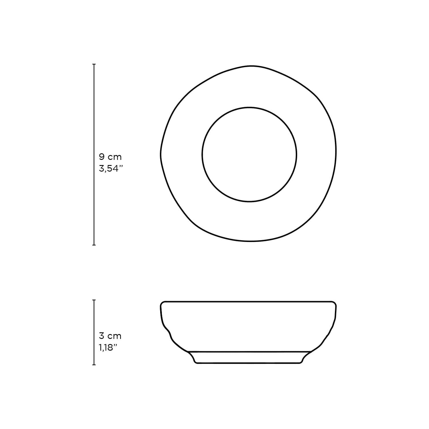 Ramekin Stoneware 9 cm x 3 cm 70 ml New White Colour Made in Brazil Organic Shape Porto Brasil Ceramic Make a Set