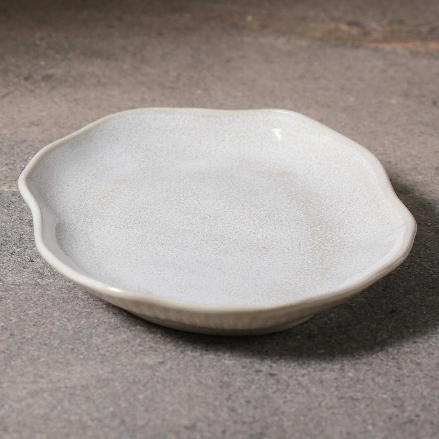 Platter Tray Shallow   Stoneware 30 cm x 20 cm  Latte Colour Made in Brazil Organic Shape Porto Brasil Ceramic Make a Set