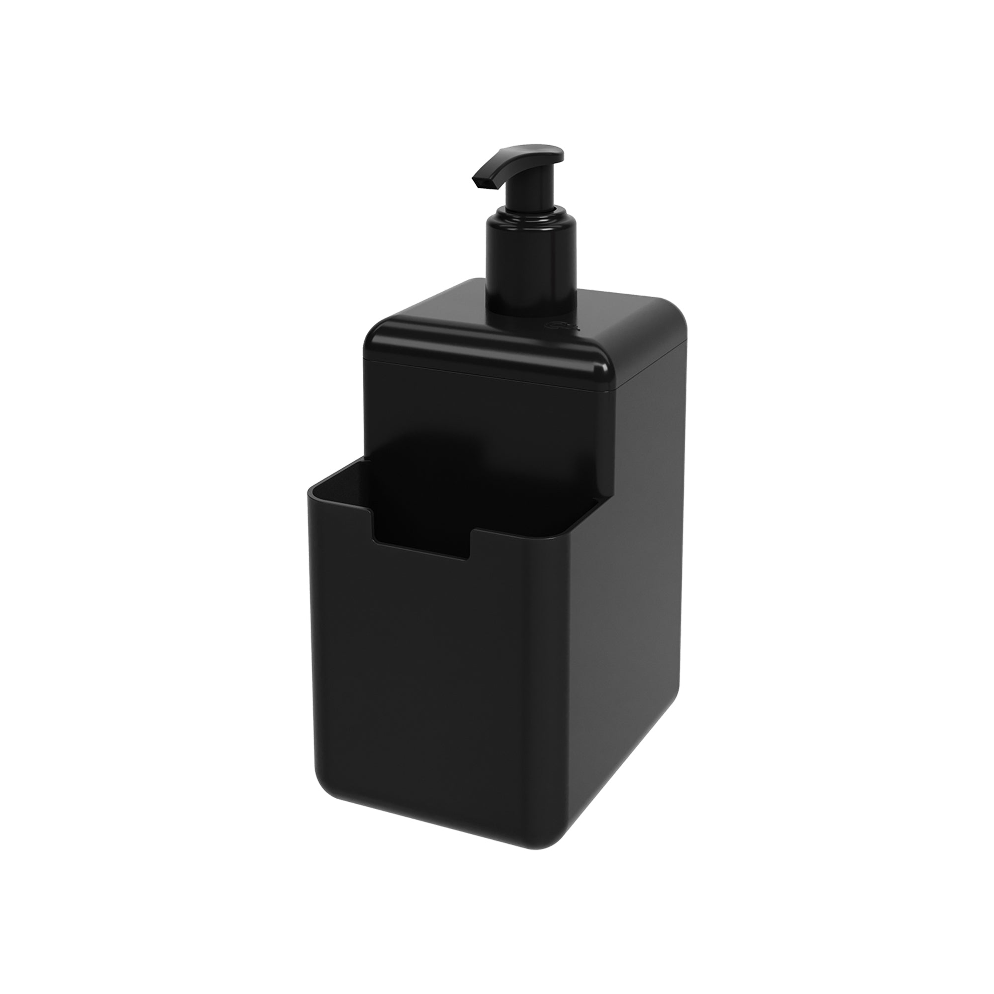 Coza Soap Dispenser  Black   500 ml with Sponge Holder Kitchen Made in Brazil