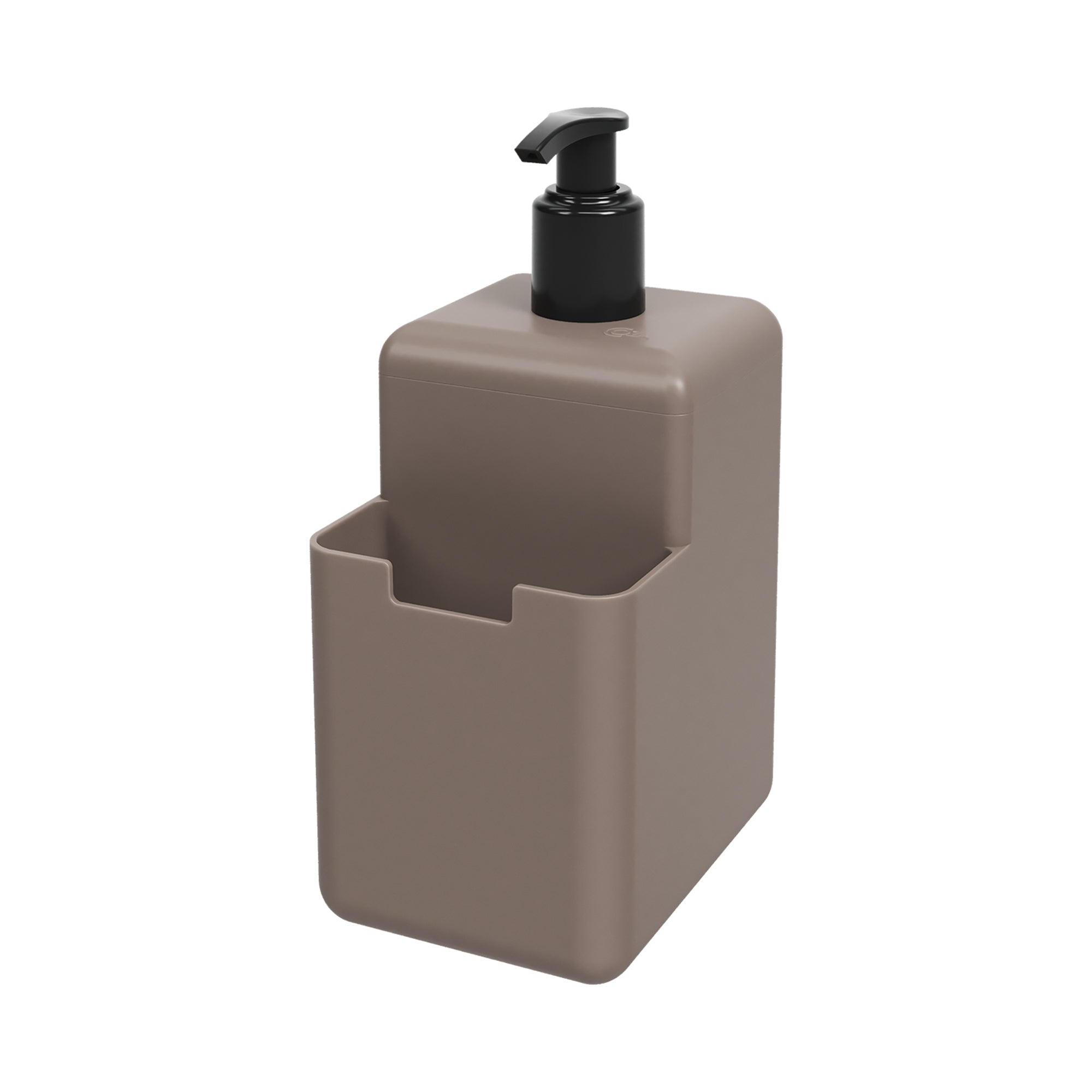 Coza Soap Dispenser  Beige    500 ml with Sponge Holder Kitchen Made in Brazil