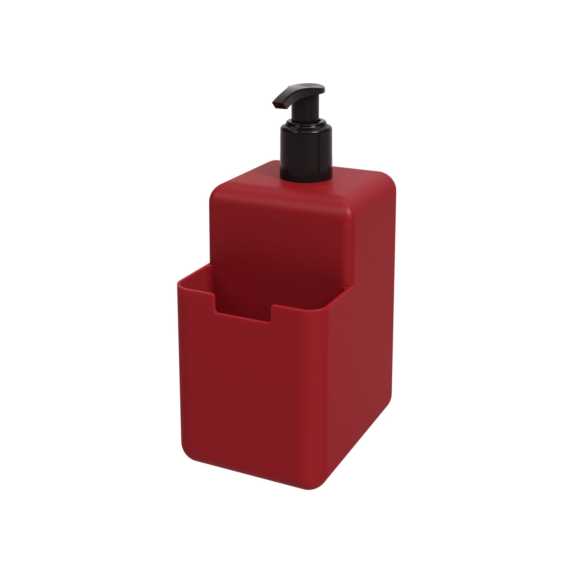 Coza Soap Dispenser  Red    500 ml with Sponge Holder Kitchen Made in Brazil