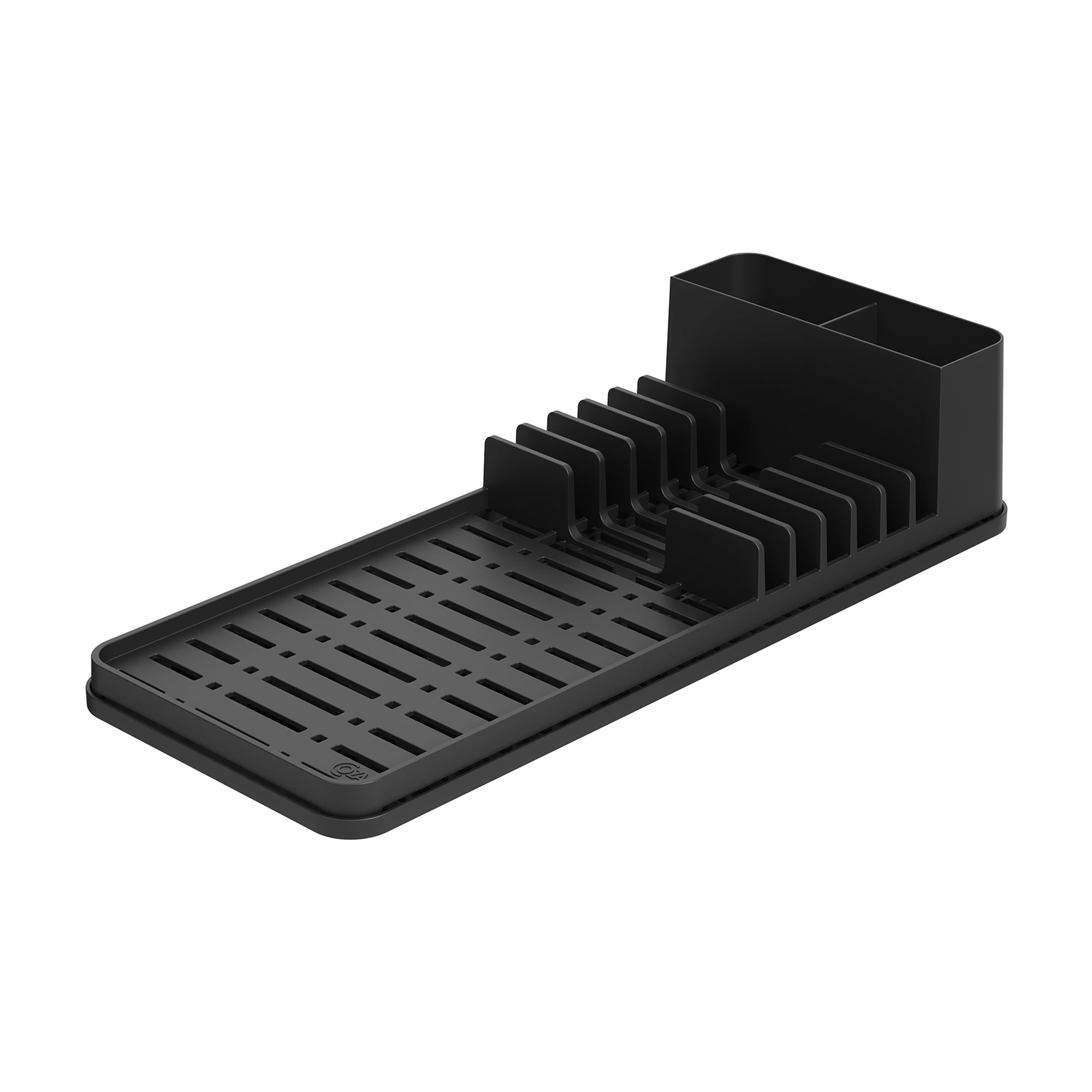 Coza Dish Drainer with Multi-purpose Tray Black Kitchen 42,2 x 17,4 x 9,4 cm Made in Brazil