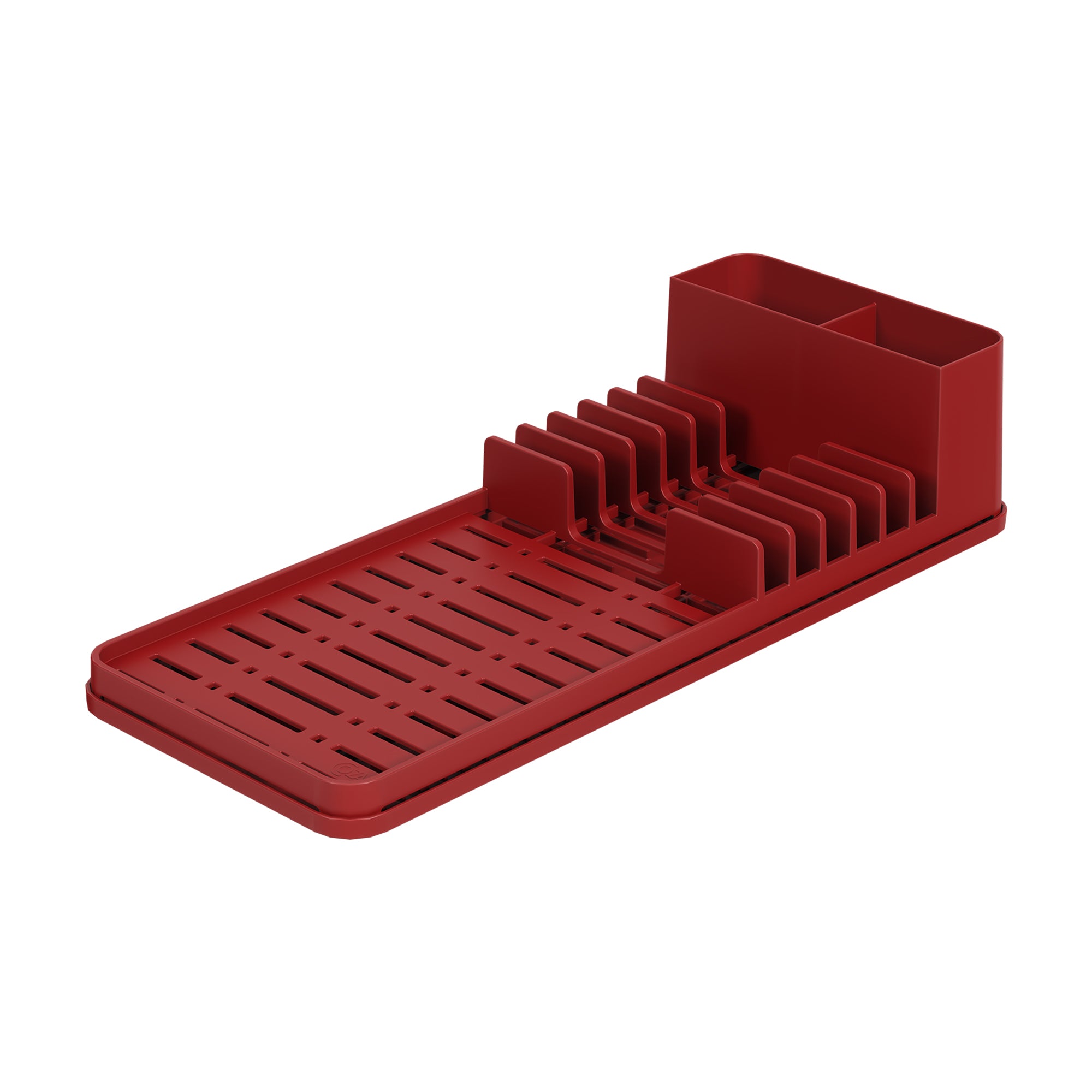 Coza Dish Drainer with Multi-purpose Tray Red Kitchen 42,2 x 17,4 x 9,4 cm Made in Brazil