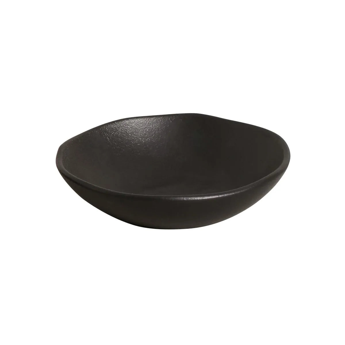 Bowl  Stoneware 17.5 cm x 5.5 cm   520 ml Black Matt Colour Made in Brazil Organic Shape Porto Brasil Ceramic Make a Set