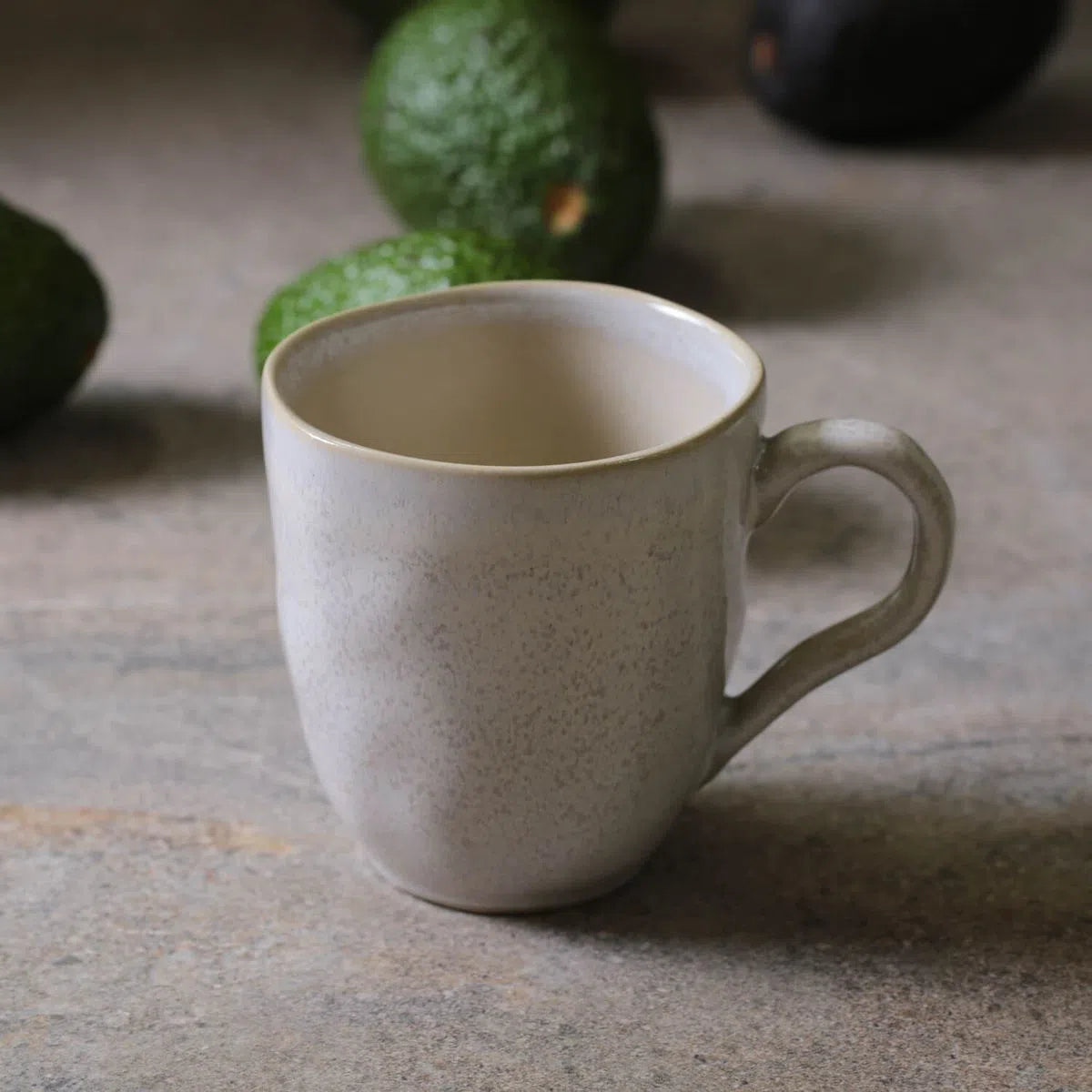 Mug Stoneware 273 ml cm Latte Colour Made in Brazil  Organic  Shape Porto Brasil Ceramic Make a Set