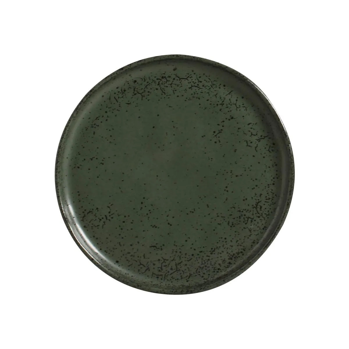 Dessert Plate Stoneware 19.5 cm Greenery Colour Made in Brazil Organic Shape Porto Brasil Ceramic Make a Set