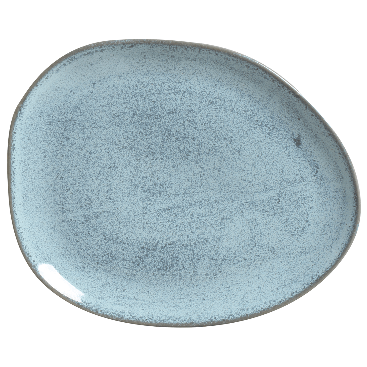 Dinner Plate Oval Stoneware 31 cm  Breeze Colour Made in Brazil Organic Shape Porto Brasil Ceramic Make a Set