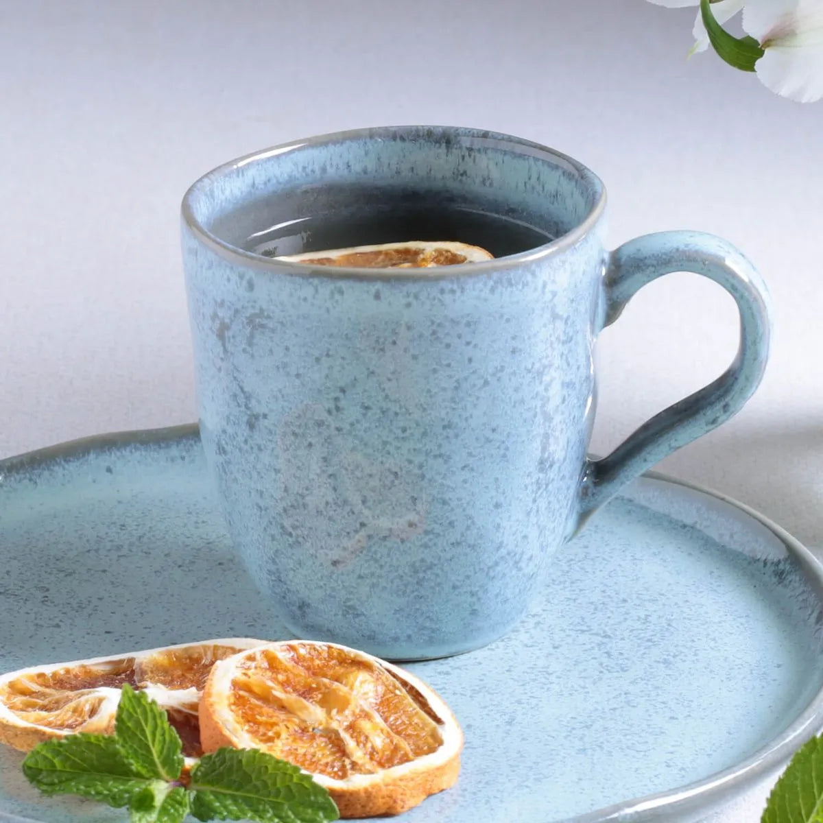 Mug Stoneware 273 ml cm Breeze Colour Made in Brazil   Organic  Shape Porto Brasil Ceramic Make a Set