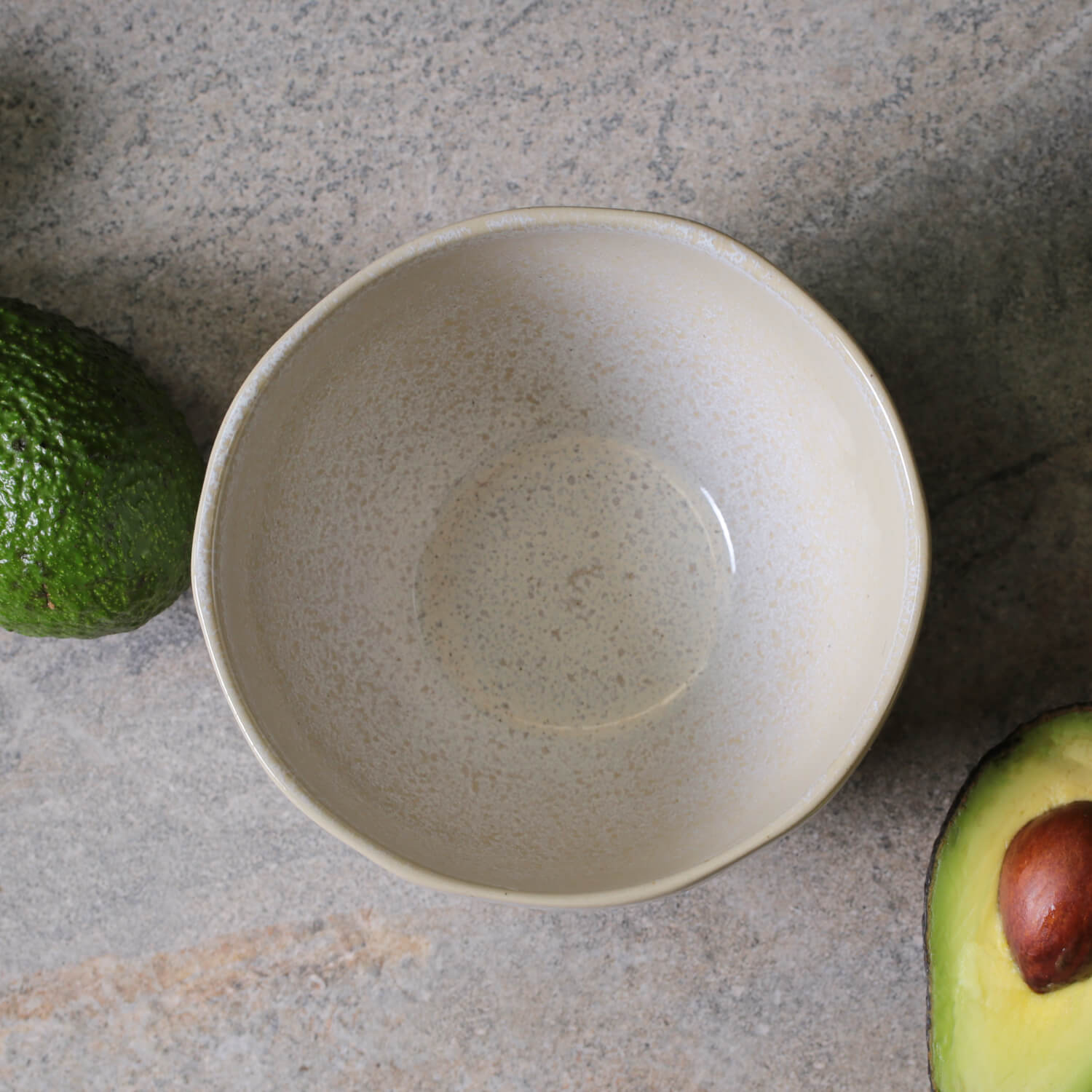 Bowl  Stoneware 13,3 cm x 7,7 cm   558 ml Latte Colour Made in Brazil Organic Shape Porto Brasil Ceramic Make a Set