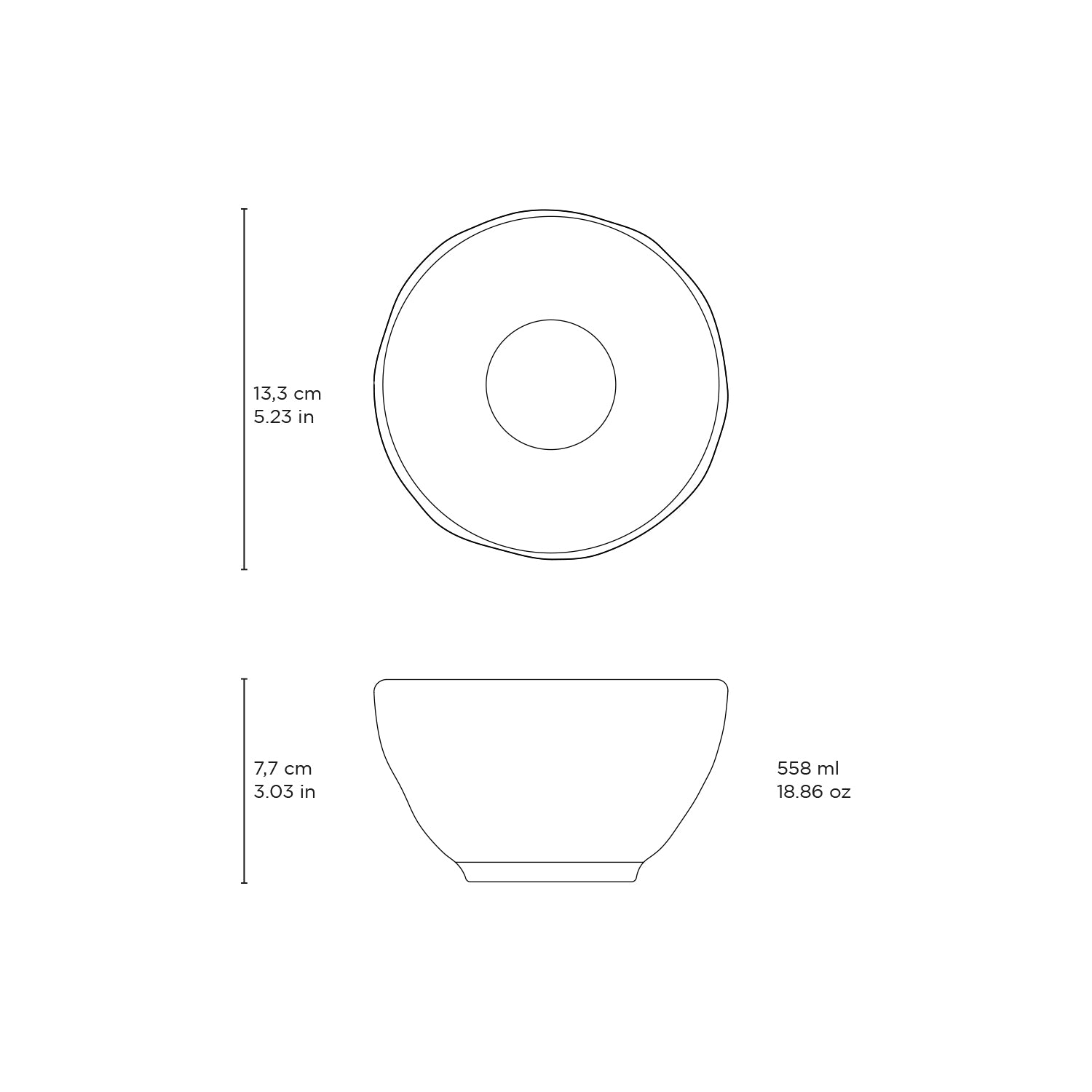 Bowl  Stoneware 13,3 cm x 7,7 cm   558 ml Pistache Colour Made in Brazil Organic Shape Porto Brasil Ceramic Make a Set