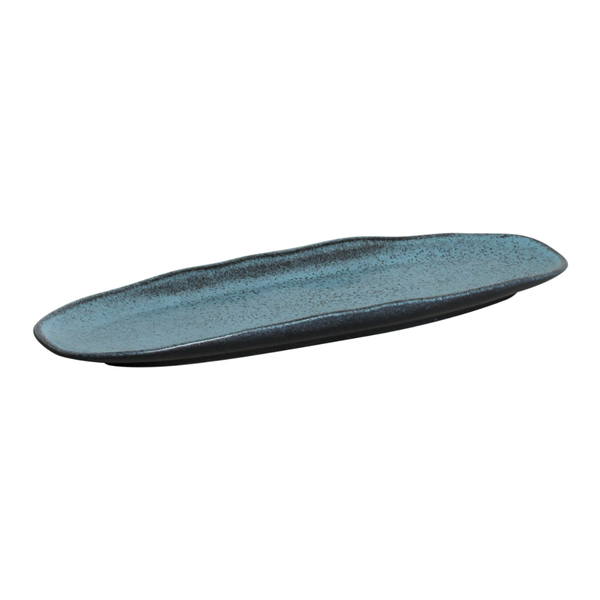 Platter Tray Oval  Stoneware 36 cm x 13 cm  Night Sky Colour Made in Brazil Organic Shape Porto Brasil Ceramic Make a Set