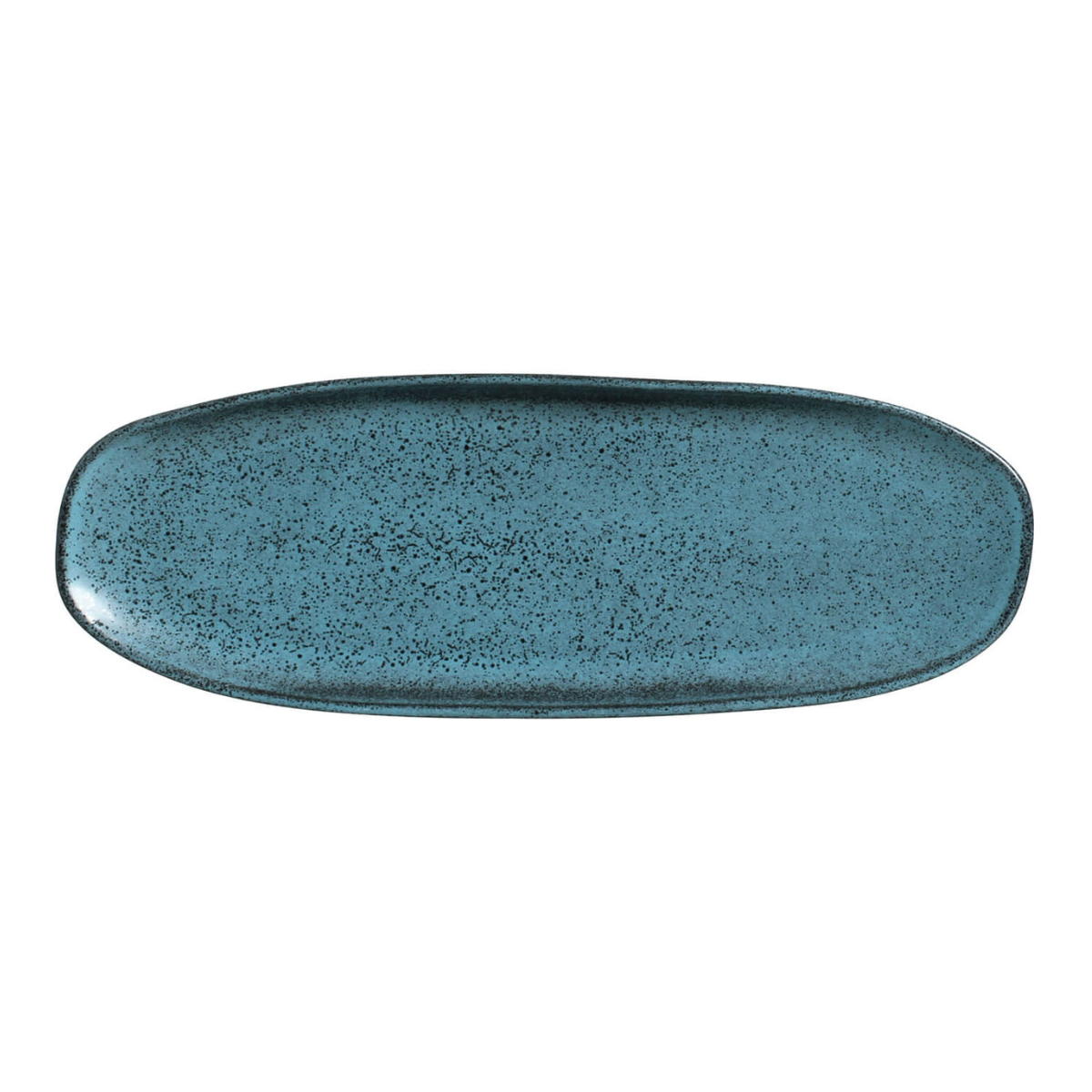 Platter Tray Oval  Stoneware 36 cm x 13 cm  Night Sky Colour Made in Brazil Organic Shape Porto Brasil Ceramic Make a Set