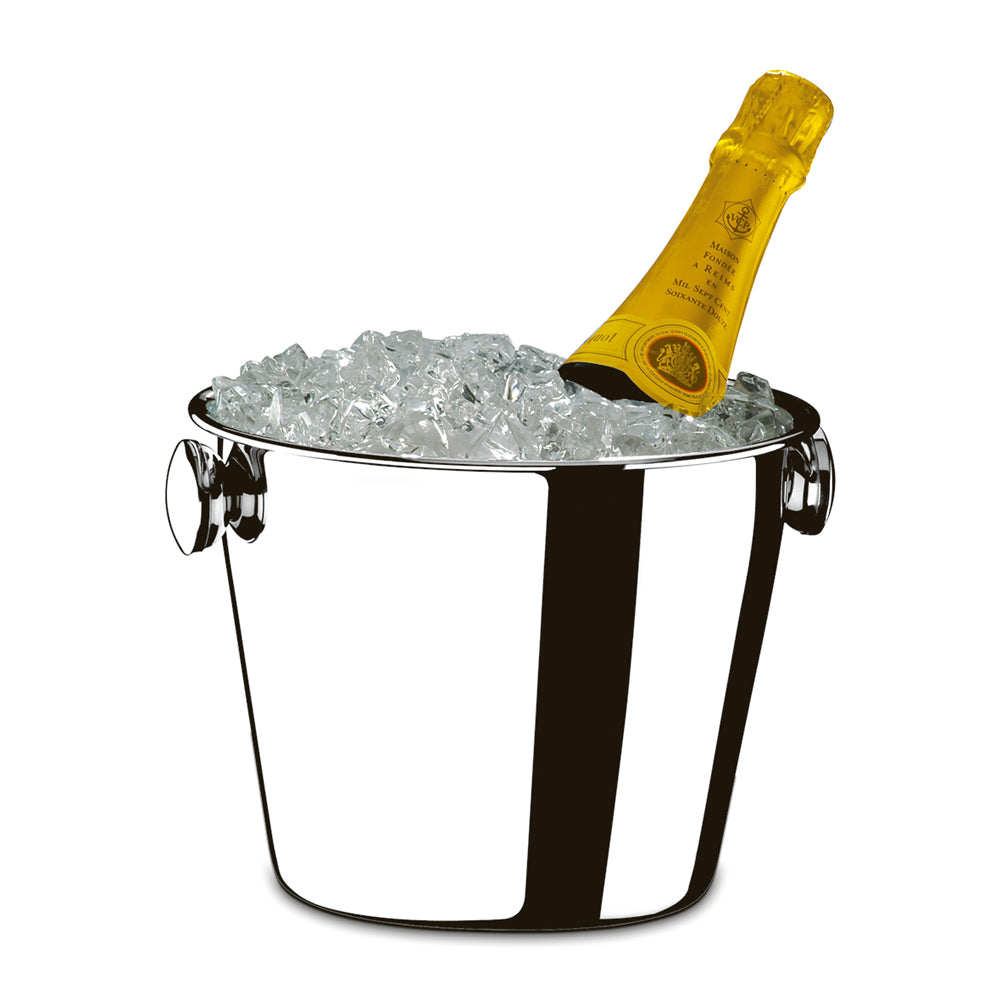 Champagne and Wine  Ice Bucket with Bottle Holder Stainless Steel 18/10  21 cm 4,2 L Made in Brazil