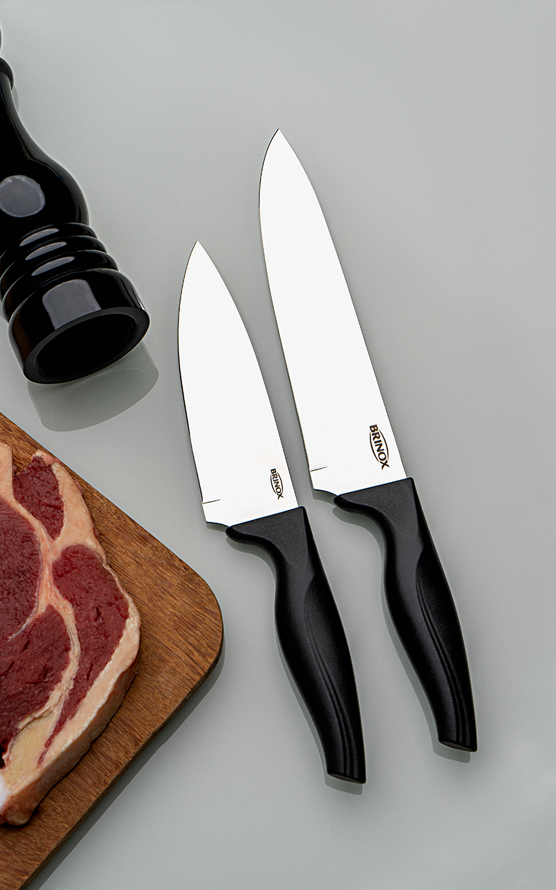 Brinox 3 pcs Knife Set - all you need affordability and functionality - precise and secure cutting.