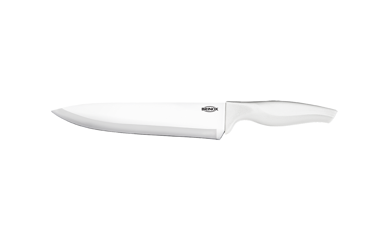 Brinox 7” Kitchen Knife White - precise and secure cutting - best cost benefit in the affordability and functionality segment