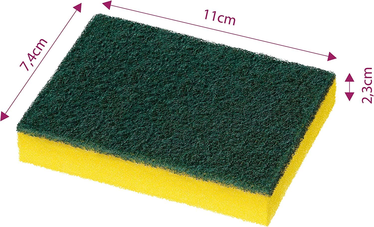 Bettanin Scour Sponge With Silver Ions Technology that Eliminates 99.9% Bacteria - Made in Brazil