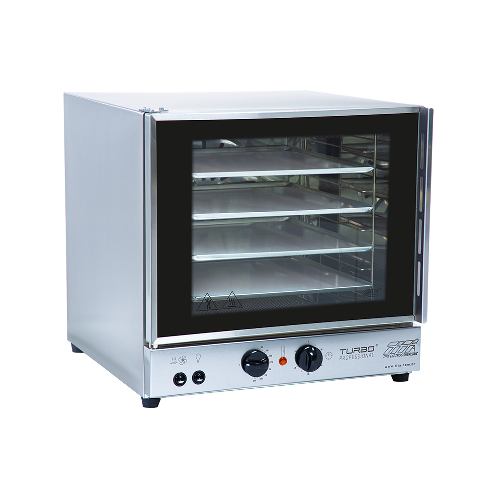 Convection Oven Compact 4 Free Trays Made in Brazil  FETP 4B 3 Years Warranty CE Certified  Ideal for Small  Spaces 51 x 64 x 50,5cm