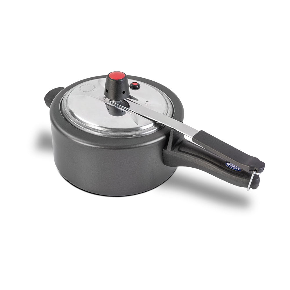 Brinox 20 cm 3L Non-stick Pressure Cooker - easy to cook and clean - Made in Brazil. Extremely Safe, great taste!