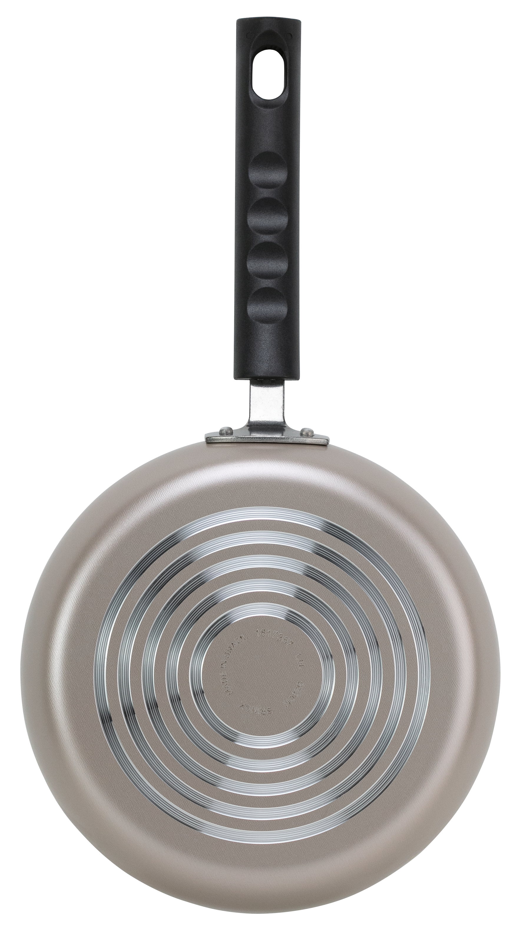 Brinox 20 cm Non-stick Frying Pan – Saffron Range - champagne colour - 3mm thickness - easy to cook and clean - Made in Brazil.