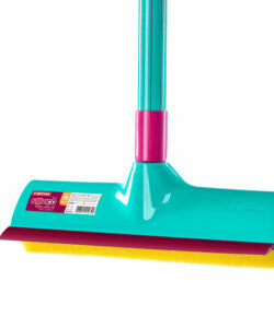 Bettanin Glass Cleaner 2 in 1 , High Absorption Sponge and Squeegee 1 m handle  - Made in Brazil