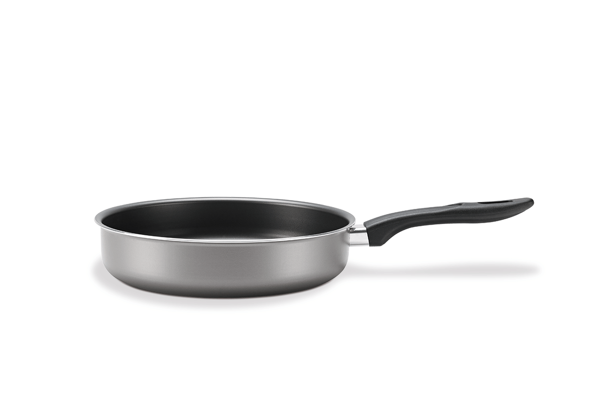 Brinox 28 cm   Non-stick Saute Straight Frying Pan - dual function - easy to cook and clean - Made in Brazil.