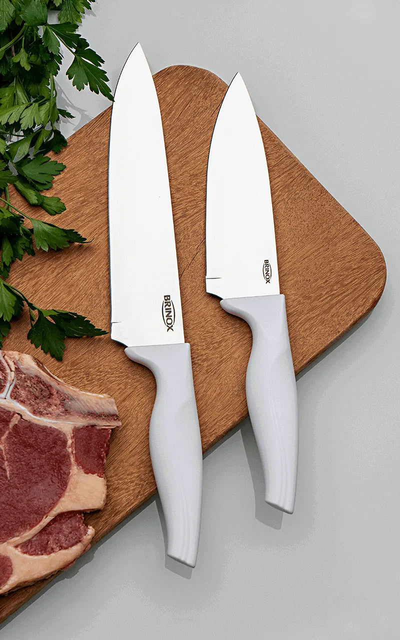 Brinox 7” Kitchen Knife White - precise and secure cutting - best cost benefit in the affordability and functionality segment