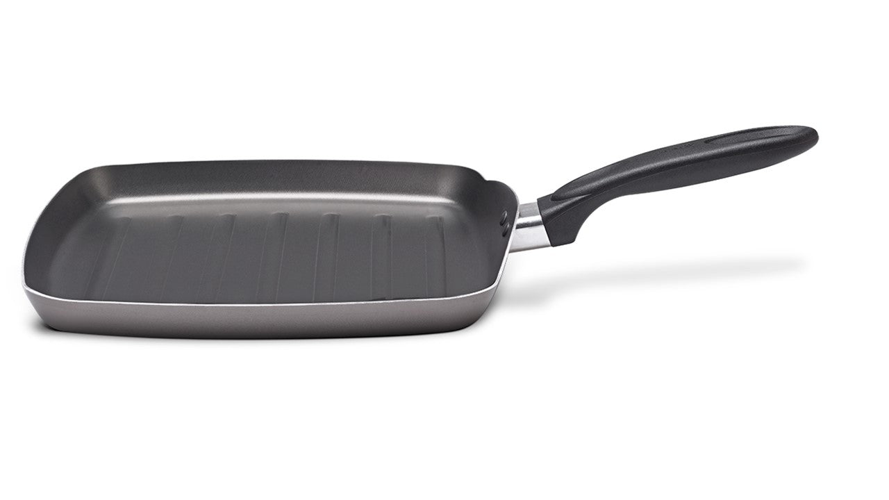 Brinox 24 cm Non-stick Square Frying Pan - dual function - easy to cook and clean - Made in Brazil.