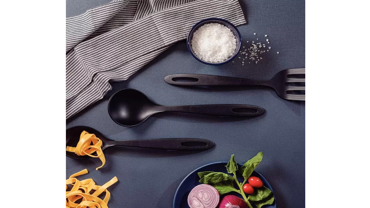 Brinox 30 cm Rice & All-purpose Spoon - anti-scratch nylon - Made in Brazil.