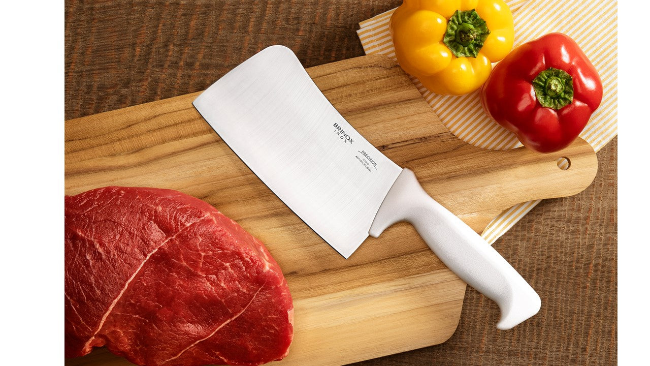 Brinox 6” Cleaver - Precision Range - perfect balance between handle and blade - secure cutting - stainless steel blades.