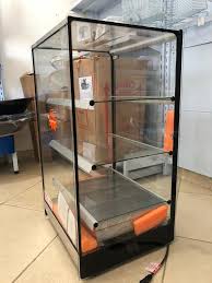 Erato Heated Display Case  with 8 Free Trays Compact 110x45x50cm  8BD 360 Degrees View Mande in Brazil LED