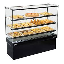 Erato Stand Alone Heated Display Case  with 12 Free Trays  111x44x120cm  12BT 360 Degrees View Mande in Brazil LED